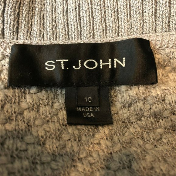 *Flawed* St. John One Button Sweater Cardigan - Picture 6 of 7